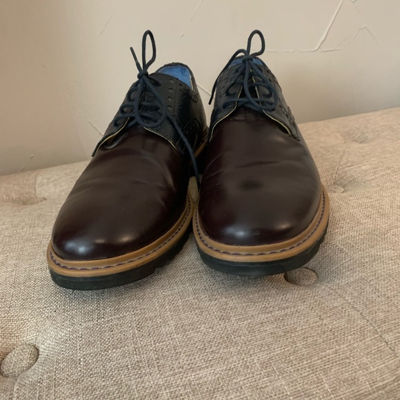 Robert Graham men’s Bethune Box Leather Derby Oxford Dress Shoes 11M - Picture 4 of 9